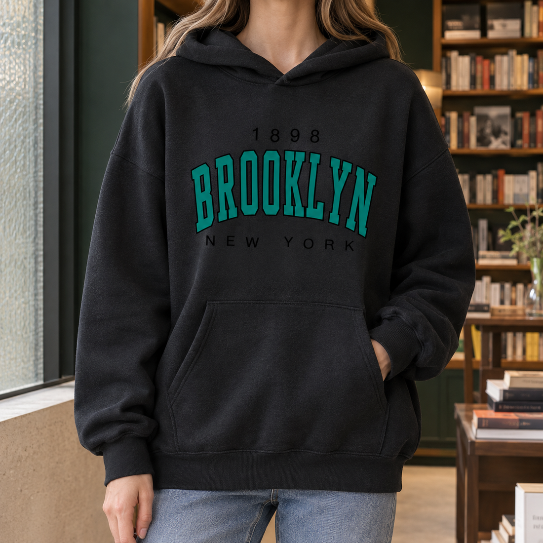 Lola Graphic Hoodie - Black