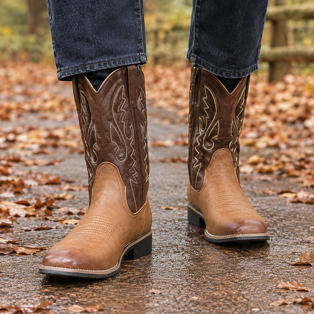 Falcone-Firenze Western Boots - Brown