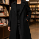 Eden-June Tailored Overcoat - Black