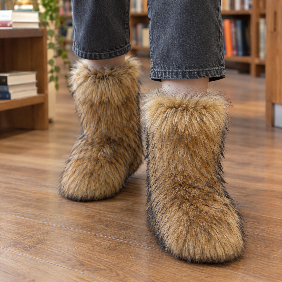 Recanati Plush Boots - Brown