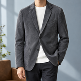 Esteban-Rhys Notch Blazer - Gray