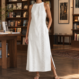 Vera-Kate Lace Panel Dress - White