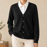 Dorian-Hayes V-Neck Cardigan - Black