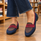 Navy Brown Burgundy