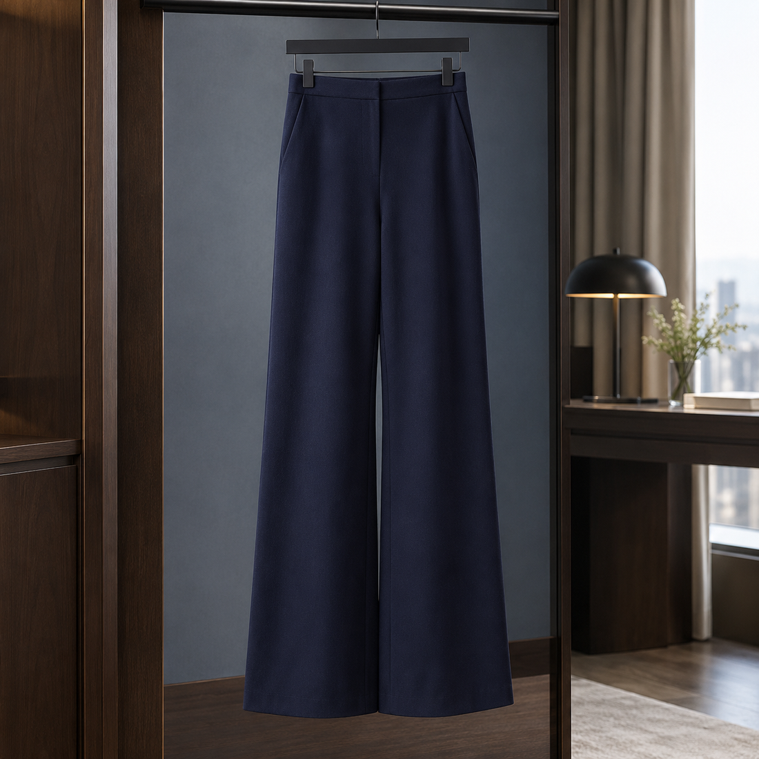 Florentine-Lane Tailored Pants Suit - Black