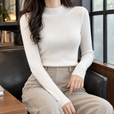 Violetta-Hope Ribbed Sweater - White