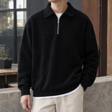 Holden-Flynn Quarter Zip Sweater - Black
