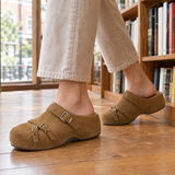 Vitale Buckle Mules - Khaki