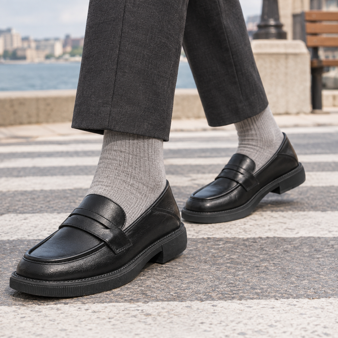 Bargello Slip-On Loafers - Black
