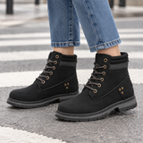Mantegna Lace-Up Boots - Black