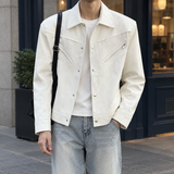 Callum-Grant Biker Jacket - White