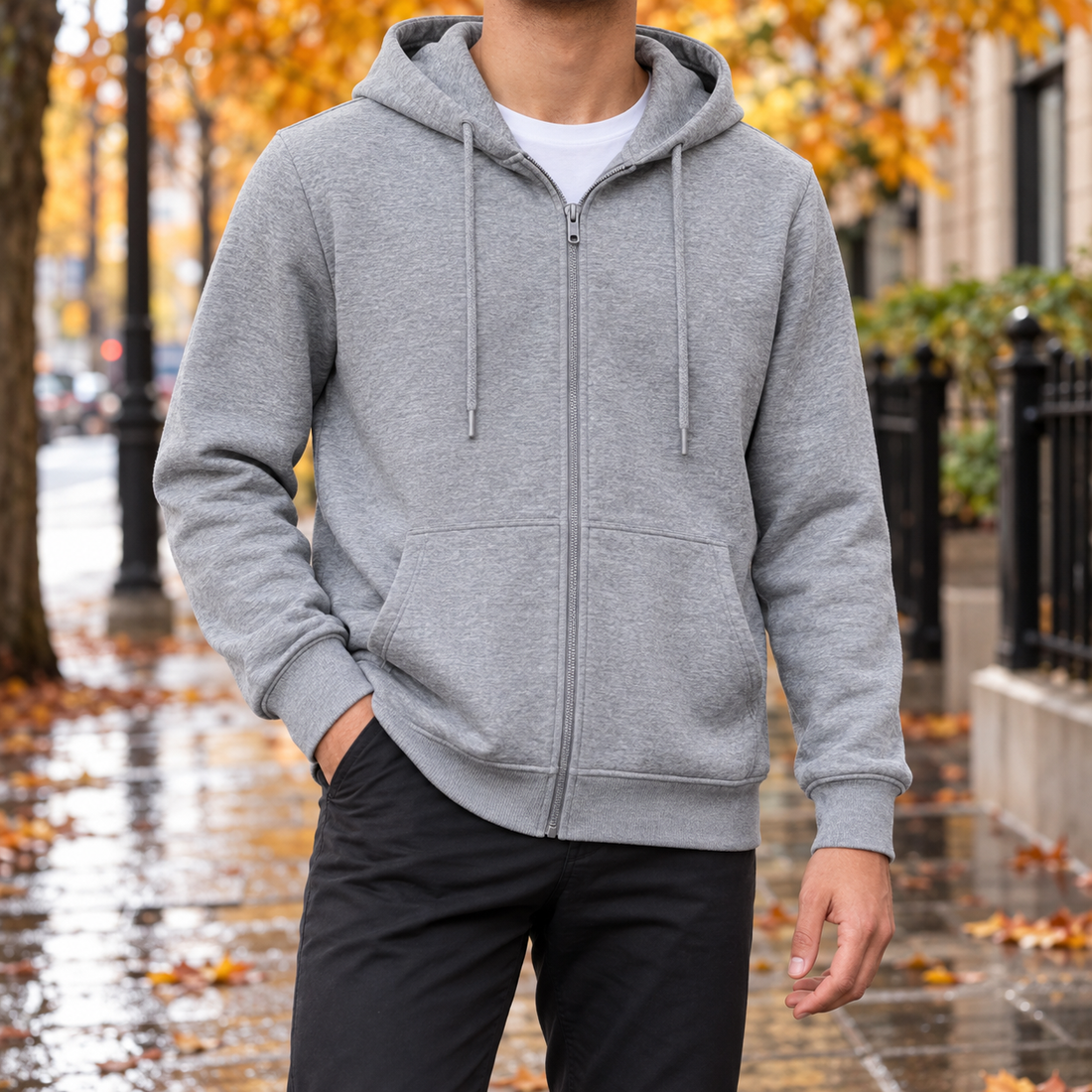 Soren-Jude Hooded Jacket - Gray
