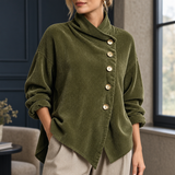 Eugenie-Rae Asymmetric Top - Army Green
