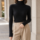 Edith-Rose Wool Turtleneck - Black