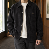 Patrick-Wren Corduroy Overshirt - Black