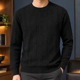 Warrick-Scott Cable Knit Sweater - Black