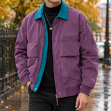David-West Utility Jacket - Grape Purple