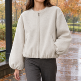 Erin-Eve Balloon Sleeve Jacket - Off White