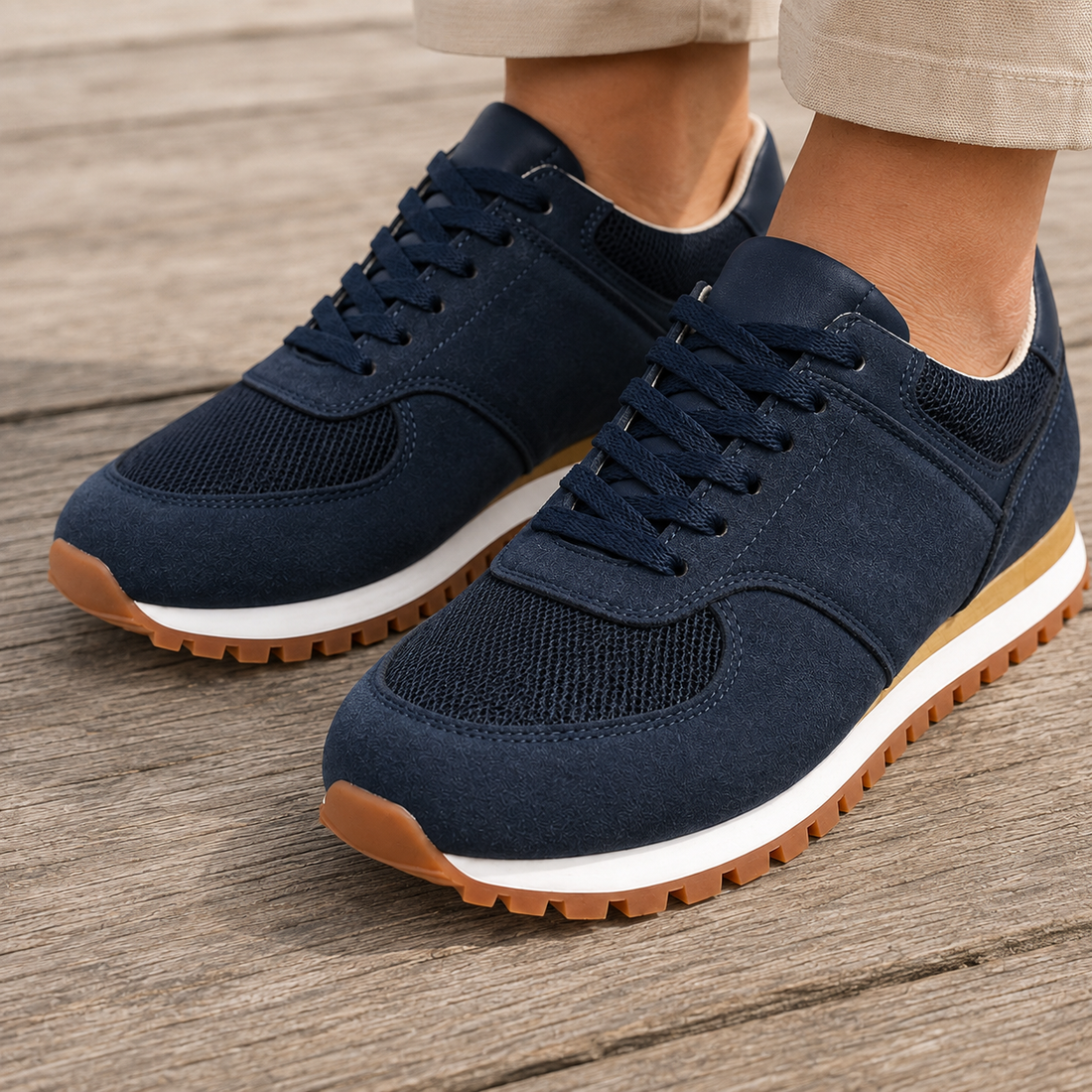 Varese Retro Sneakers - Navy Blue