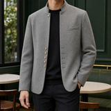 Audric Stand Collar Jacket - Gray
