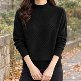 Paloma-Claire Mock Neck Sweater - Black