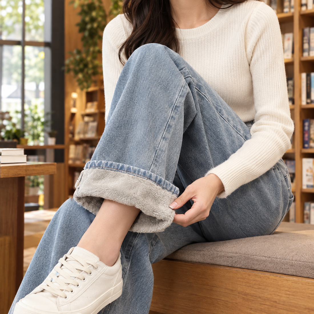 Amelia Wide Leg Jeans - Light Blue