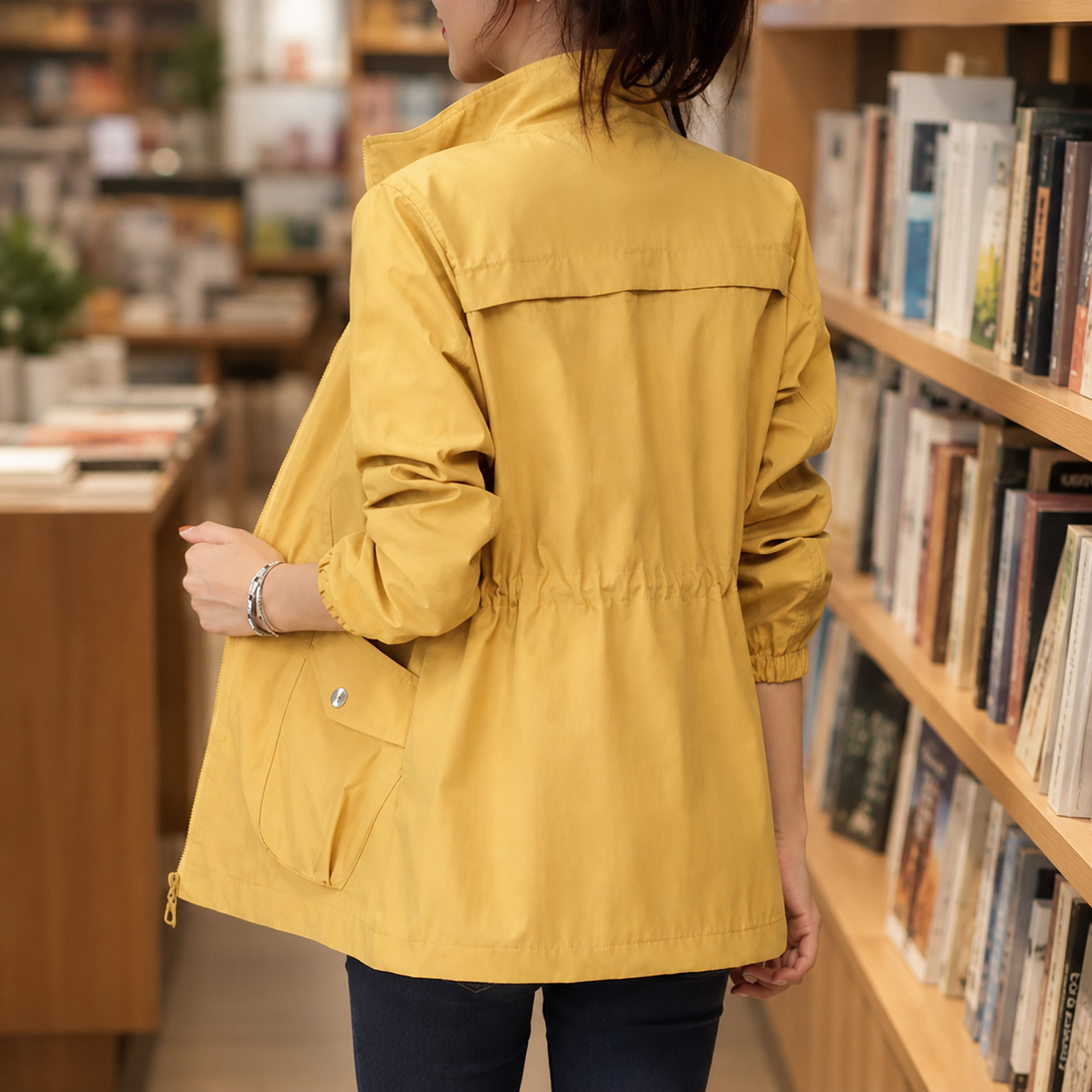 Ottilie Drawstring Jacket - Yellow