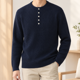 Nicodemus Henley Sweater - Royal Blue