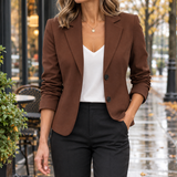 Ariane-Louise Tailored Blazer - Dark Brown