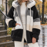 Lucia-Belle Patchwork Jacket - Black