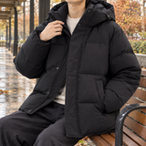 Olivier-James Hooded Puffer Jacket - Black