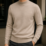 Nico-Ellis Mock Neck Sweater - Khaki