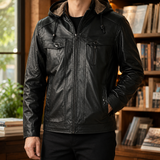 Ancel Hooded Jacket - Black