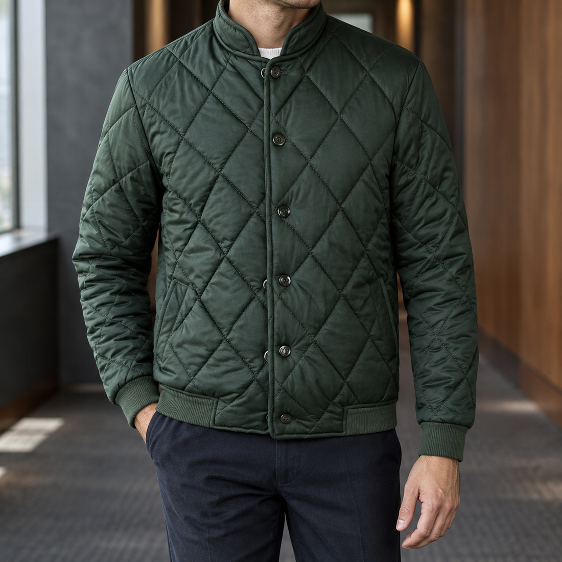 Samuel Quilted Jacket - Green