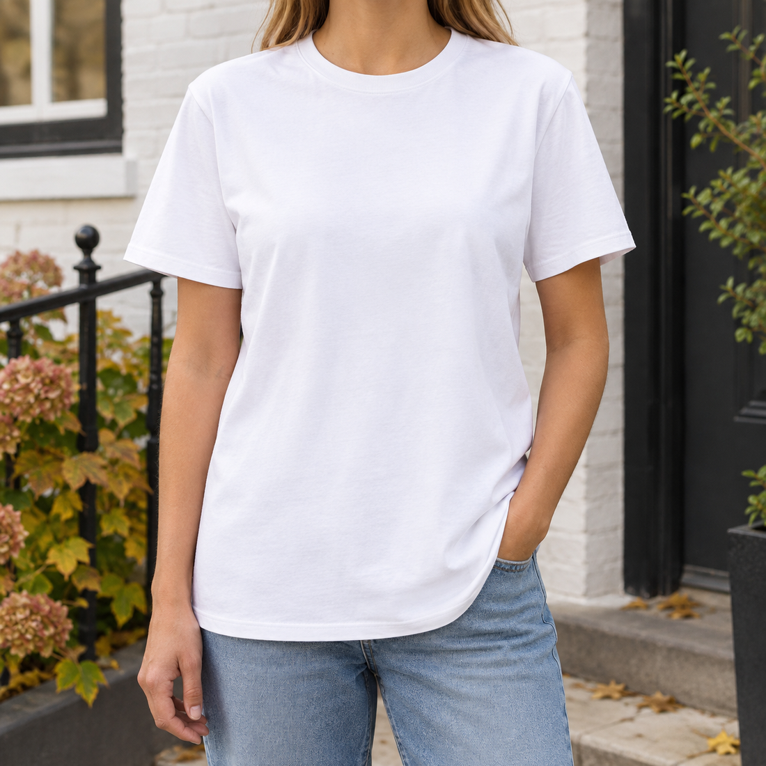 Griselda Crew Neck T-Shirt - White