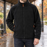 Anthony-Lane Plush Collar Jacket - Black