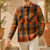 Donovan Pike Check Jacket - Orange Check