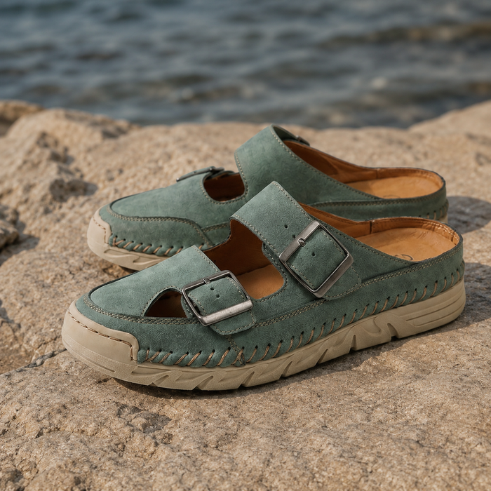 Angelini Double Buckle Mules