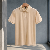 Florian Ribbed Polo - Beige