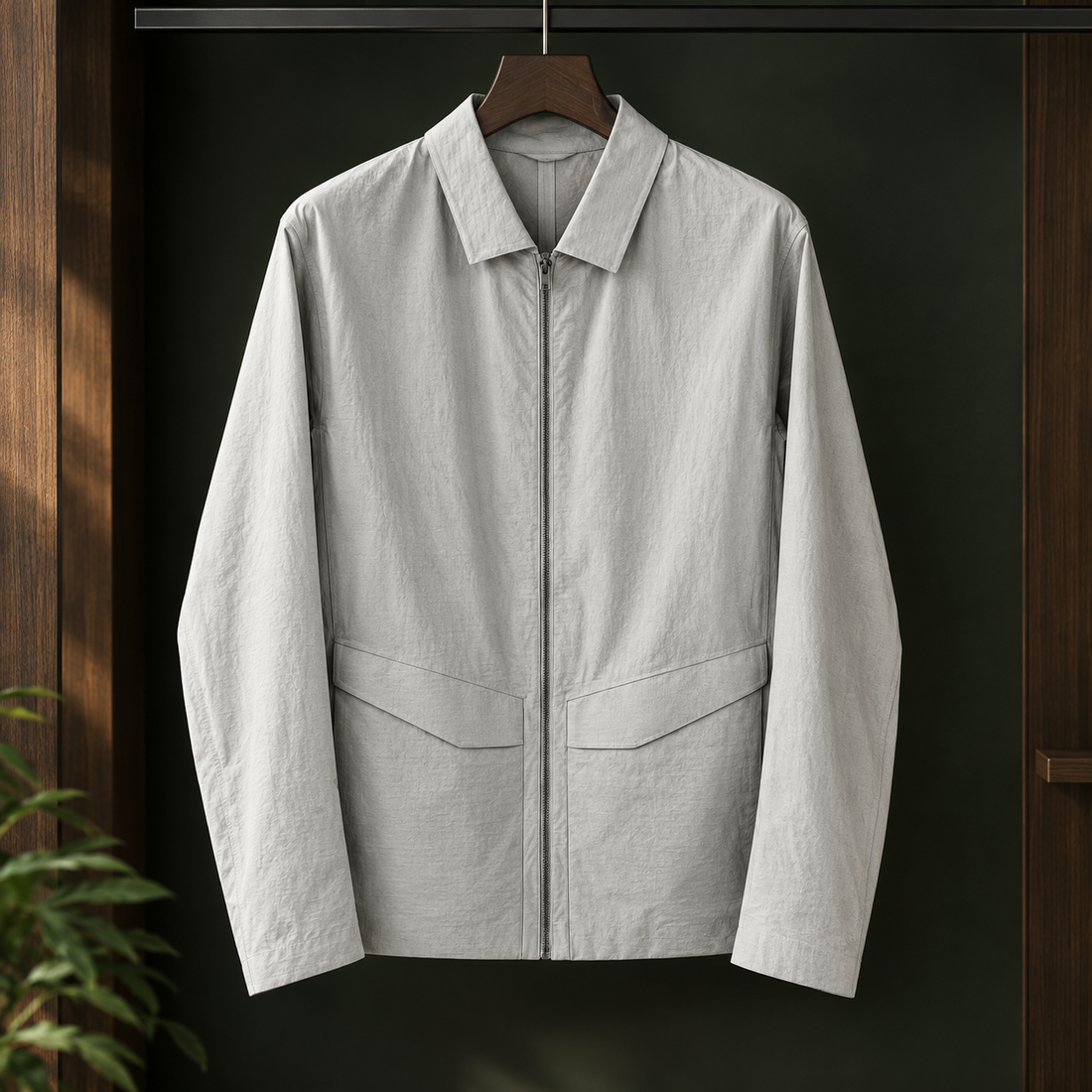 Isidore Utility Jacket - Light Gray