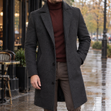 Arnaud-Lane Tailored Overcoat - Dark Gray