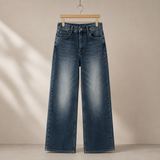 Anouska Wide Leg Jeans - Dark Blue