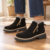 Zabarella Zip Ankle Boots - Black