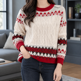 Octavia-Lane Cashmere Sweater - Red