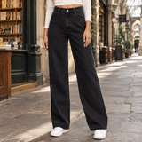 Ardith-Jade Wide Leg Jeans - Black