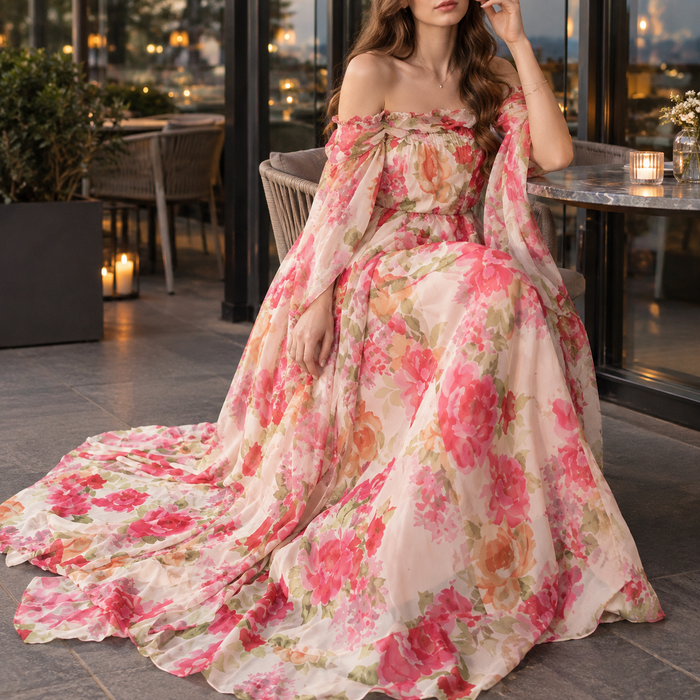 Caroline-Claire Floral Maxi Dress