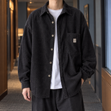 Christopher Relaxed Overshirt - Black