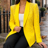 Sofia-Jane Embellished Blazer - Yellow