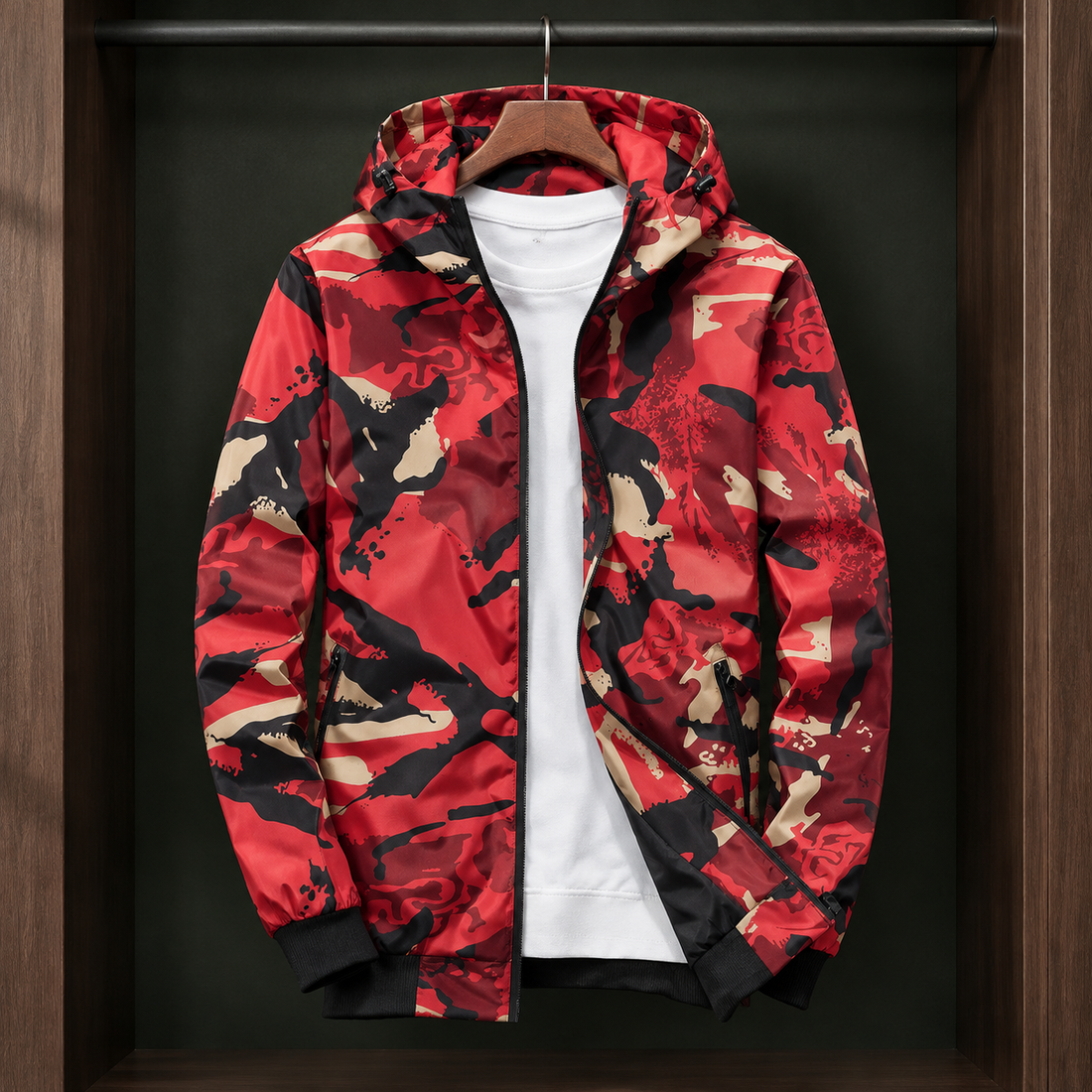 Arthur-York Camouflage Jacket - Red
