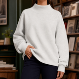 Wendy Mock Neck Sweater - Off White